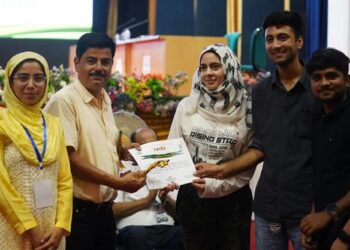 VC AAU, Dr Deka, felicitates winning SKUAST-K student team at Assam Agricultural University conclave