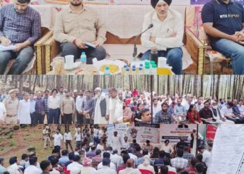 Vikramjit Singh reviews development initiatives at Chappar Dhara