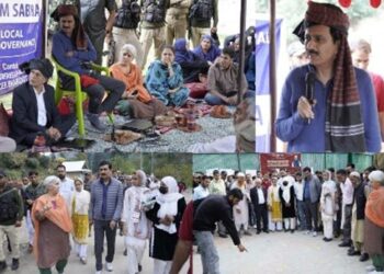 Union Secy Tribal Affairs visits Tribal village Chandaji of B’pora