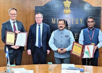 Visiting Finland Minister meets Dr Jitendra, Indo-Finnish Centre announced
