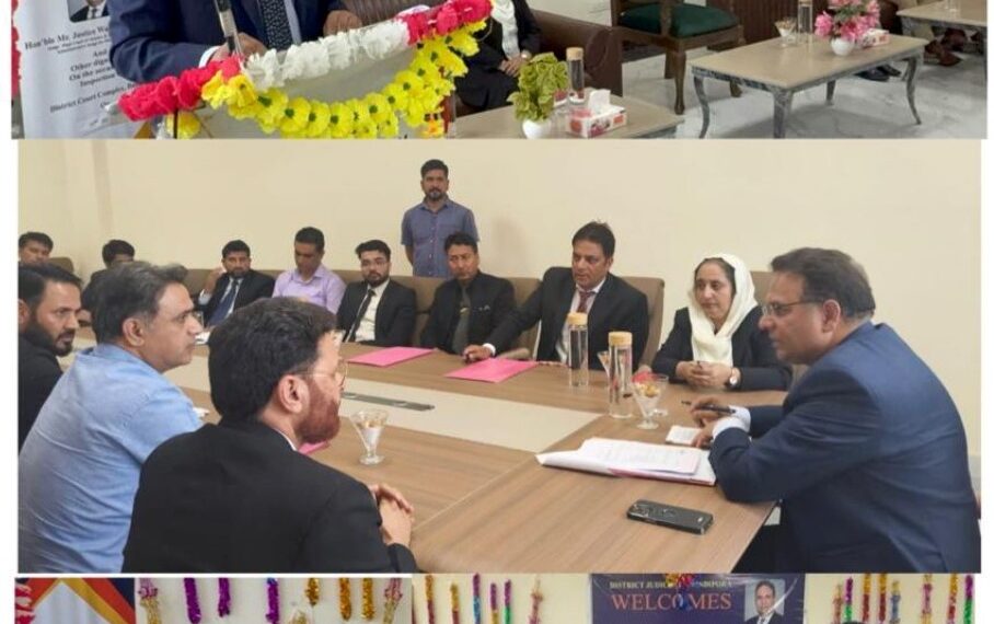 Justice Wasim Sadiq Nargal interacts with Judicial Officers, Bar Members in Bandipora