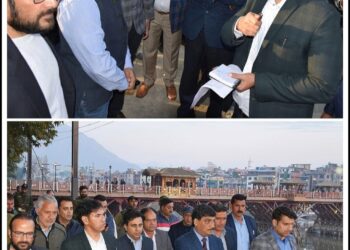 CS inspects execution of SSCL works along Dal & Jhelum
