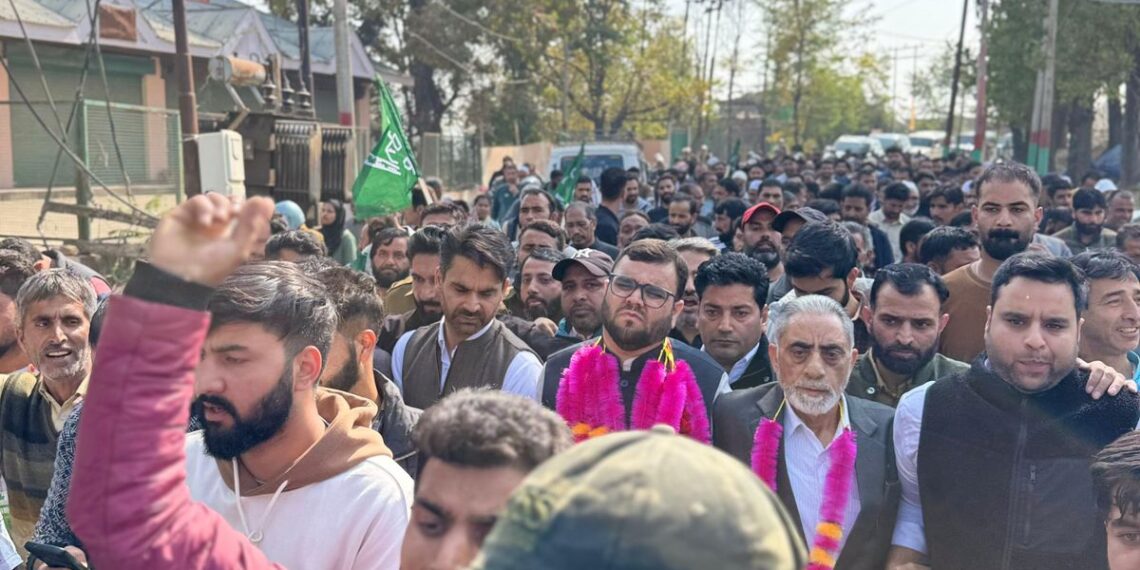 Aga Muntazir Files Nomination Papers for Budgam Assembly Seat