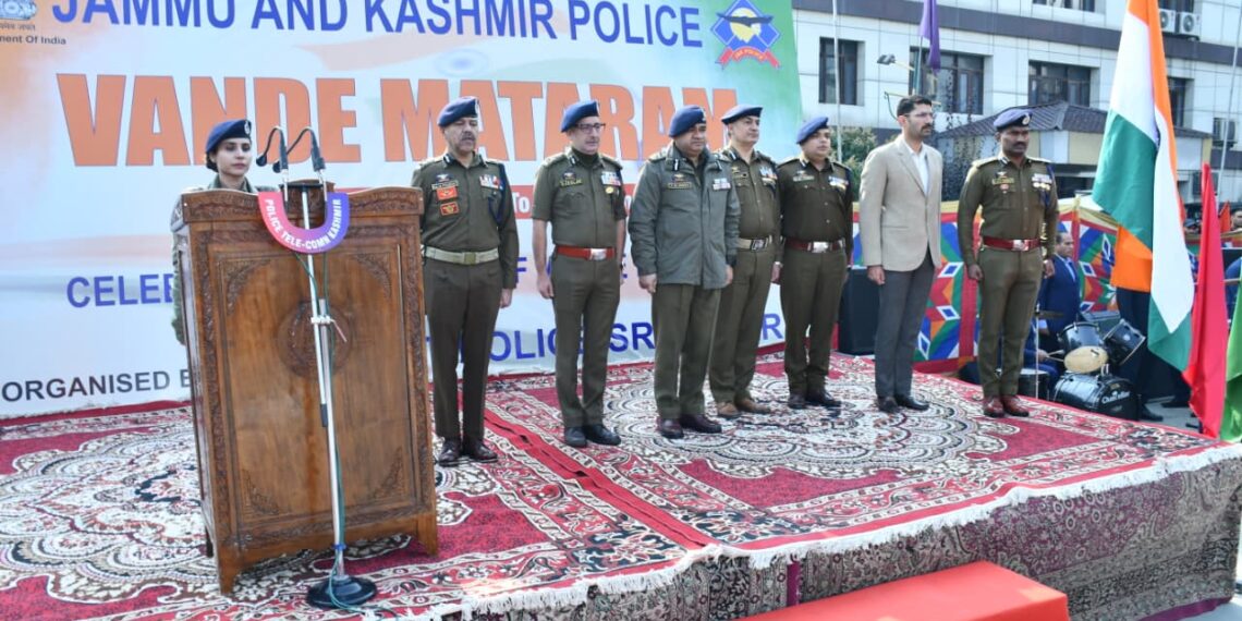“Vande Mataram” Completes 150 Years: DGP Leads Main Commemoration Prog at PCR Kashmir