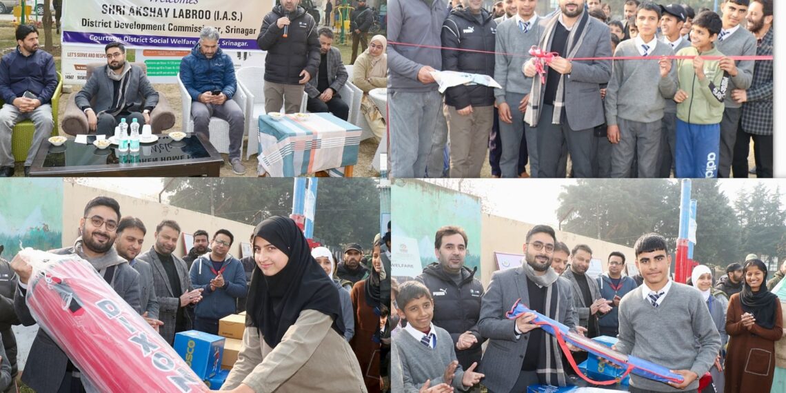 DC Srinagar Inaugurates Volleyball Court, Cricket Practice Net at Palaash, Pareesha Children Homes