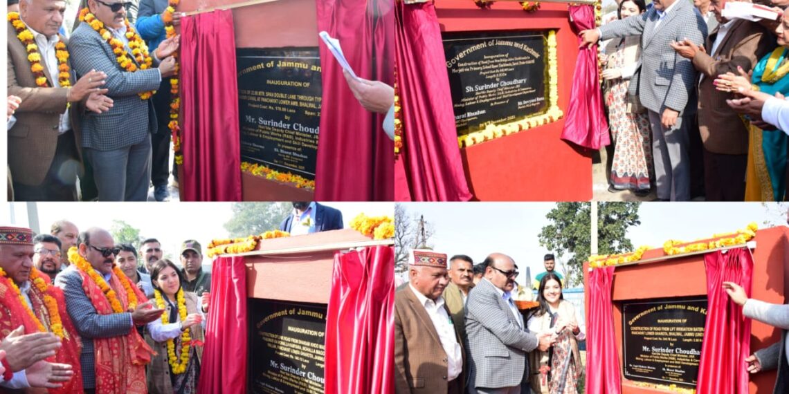 Dy CM inaugurates Rs 10.27 cr road projects in Bhalwal