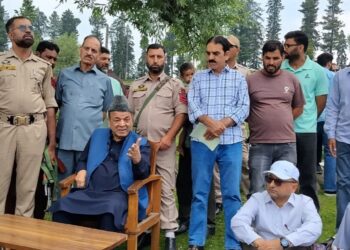 A R Rather reviews tourism development works at Yousmarg