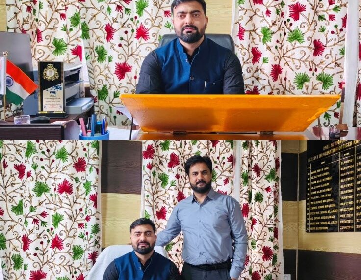 Aadil Manzoor Wani assumes charge as DIO Kupwara