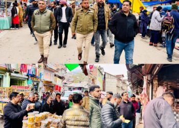 ADC Bhaderwah conducted market checking drive
