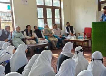 ADC Sopore addresses Interaction Programme at GGHS Bomai
