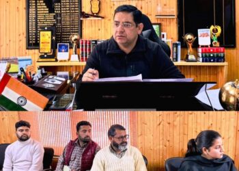 ADC Bhaderwah reviews progress of Jal Shakti, irrigation works