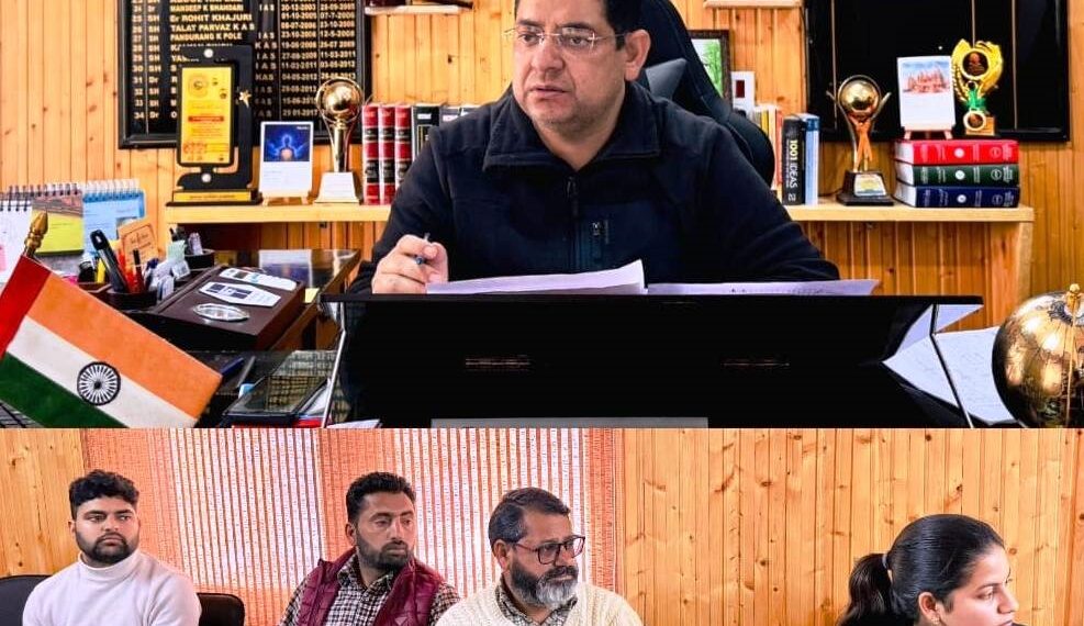ADC Bhaderwah reviews progress of Jal Shakti, irrigation works