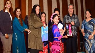 Advisor Khan felicitates 16 JK women, girls for their outstanding contribution