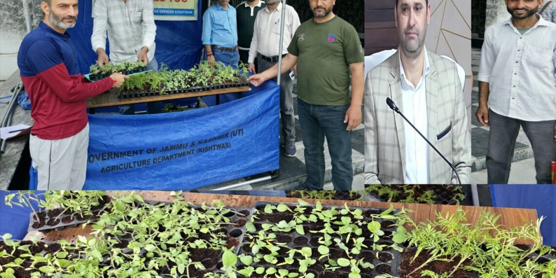 Agriculture Department distributes 72,000 Hybrid Seedlings in 3 days in Kishtwar