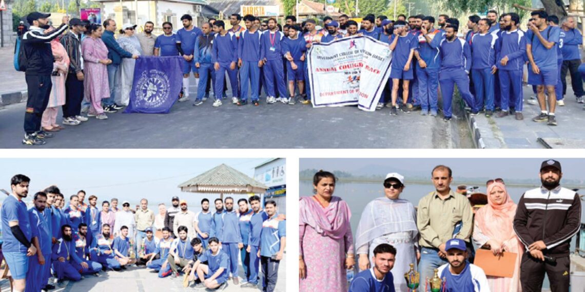 Ahsan Mukhtar, Shaheena Shahbaz win GCOE Annual Road Races in Srinagar
