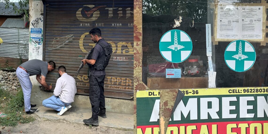 Police Seals Medical Store During Joint Inspection in Anantnag