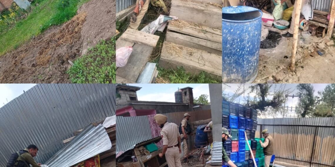 Special Anti-Drug CASO Conducted at NDPS Hotspots in Shopian