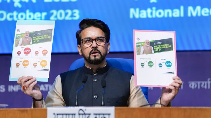Govt Hikes Wheat MSP By Rs 150 Per Quintal To Rs 2,275/Quintal For 2024-25: Anurag