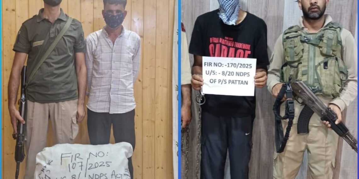 2 drug peddlers arrested in Awantipora & B’la, Contraband substances recovered: Police