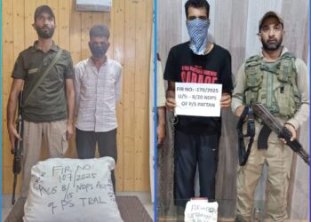 2 drug peddlers arrested in Awantipora & B’la, Contraband substances recovered: Police