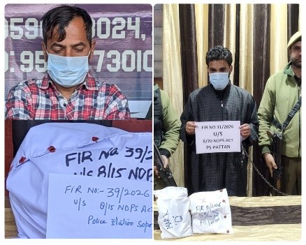 2 drug peddlers arrested in North Kashmir: Police