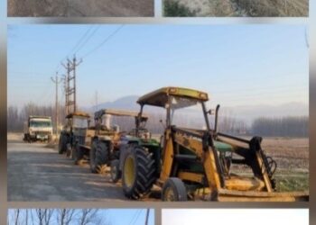Five Held, Vehicles Seized in Illegal Mining Crackdown in Awantipora