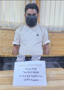 Drug Peddler Apprehended With Psychotropic Substance In Sopore: Police