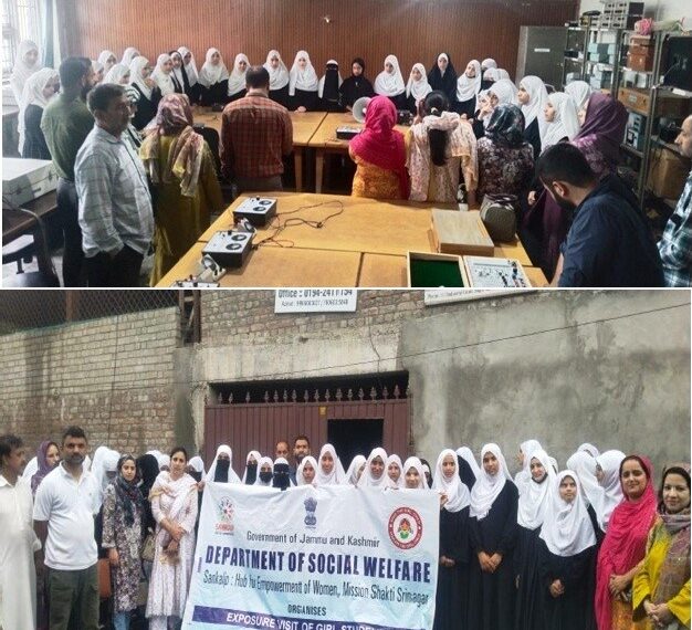 BBBP: Social Welfare deptt Srinagar organizes exposure visit for female students