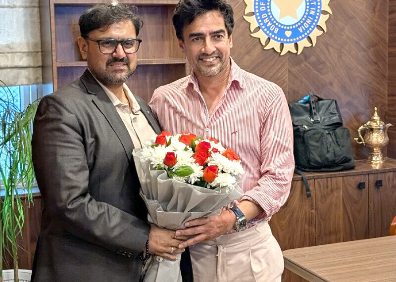 Satish Sharma interacts with BCCI Presiden