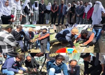 DC launches plantation drive at BHSS Kupwara