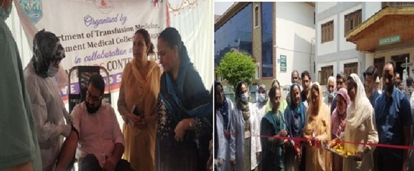 Gandhi Memorial College Srinagar organises Blood donation camp