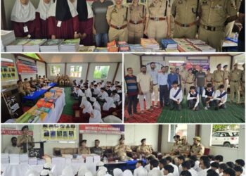 “Knowledge for Peace”: Police Organises Books Distribution Prog in Pulwama