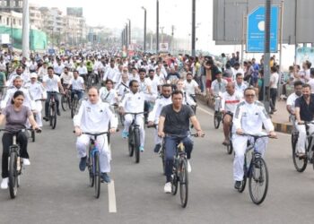 Mandaviya, Raksha Khadse Lead BRICS Friendship Cycling Event in Visakhapatnam