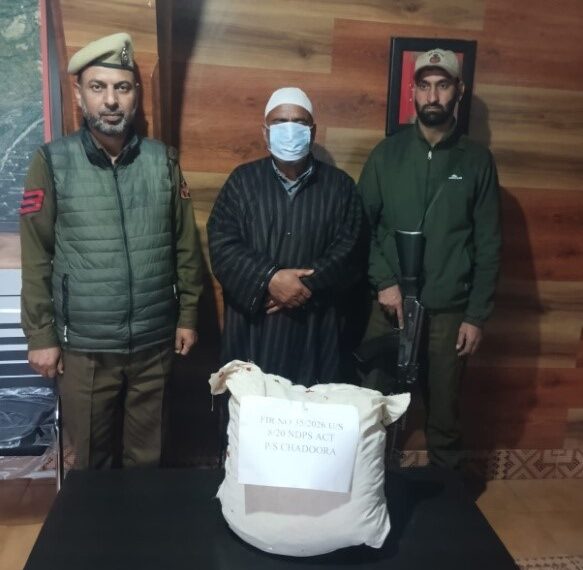 Drug Peddler arrested In Budgam: Police