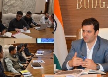 DC Budgam holds interdepartmental follow up and coordination meeting on Ring Road, NH444