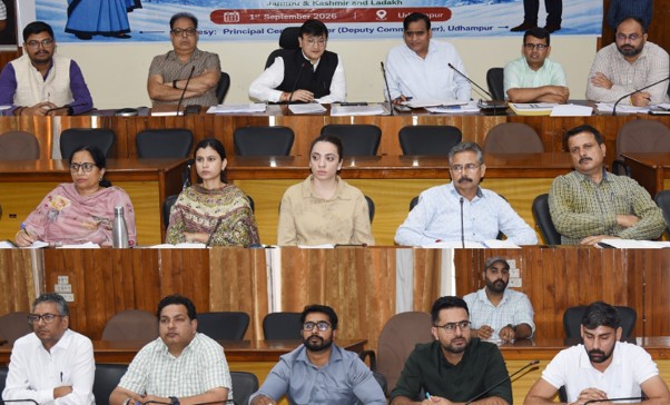 DC Udhampur reviews progress of District plan, RDD works