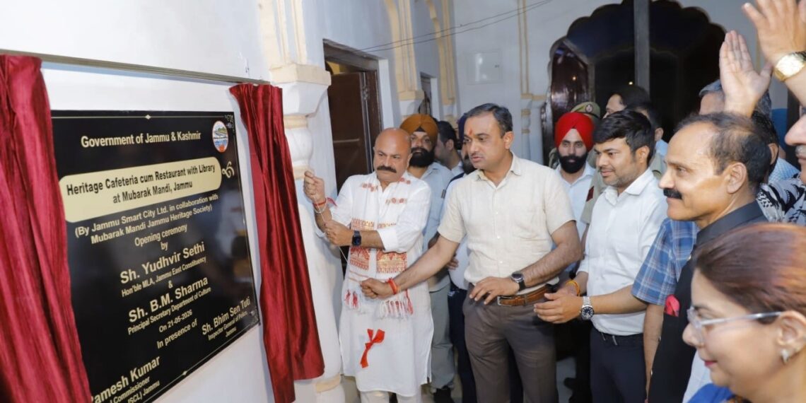 Heritage Cafeteria-cum-Library opens at Mubarak Mandi Jammu