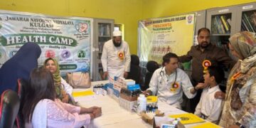Mega Medical Camp Held at Jawahar Navodaya Vidyalaya, Kulgam