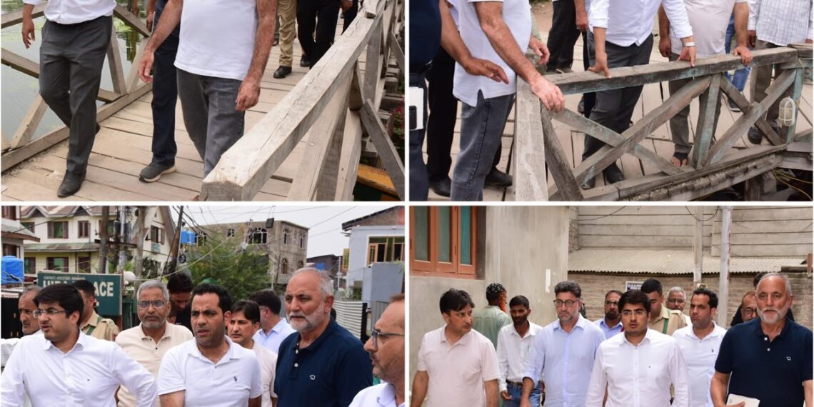 CEO SSCL conducts extensive inspection of historic Water Channels across Srinagar