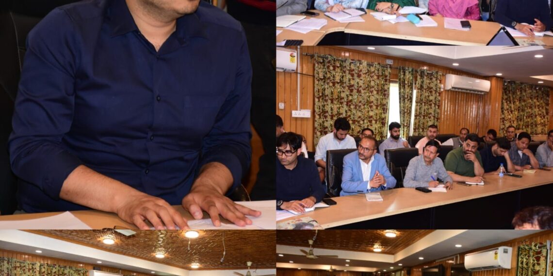 City Municipal Commr Srinagar reviews arrangements for Parl Standing Committee Visit to J&K