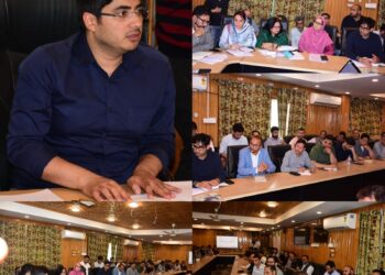 City Municipal Commr Srinagar reviews arrangements for Parl Standing Committee Visit to J&K