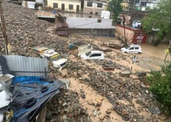 In Pictures: Property damaged, NH blocked in cloudburst, landslide hit Ramban district