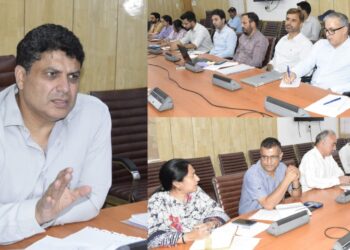 Commr Secy SWD reviews departmental schemes in Kashmir Div