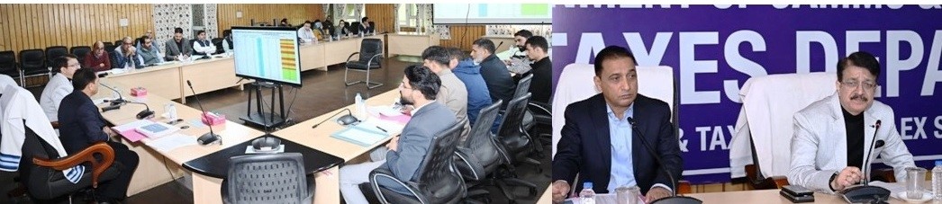 Commissioner State Taxes reviews revenue performance of Kashmir Division