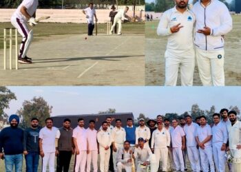 DC XI defeats PHE XI by 6 wickets in Kathua cricket match