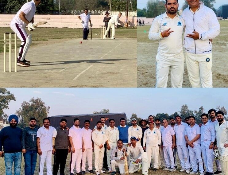 DC XI defeats PHE XI by 6 wickets in Kathua cricket match