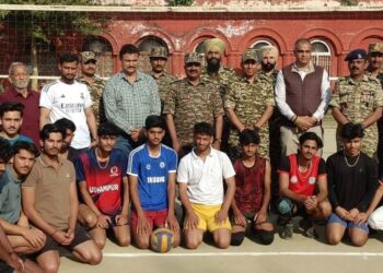 137 Battalian CRPF hosts Volleyball tournament at Udhampur