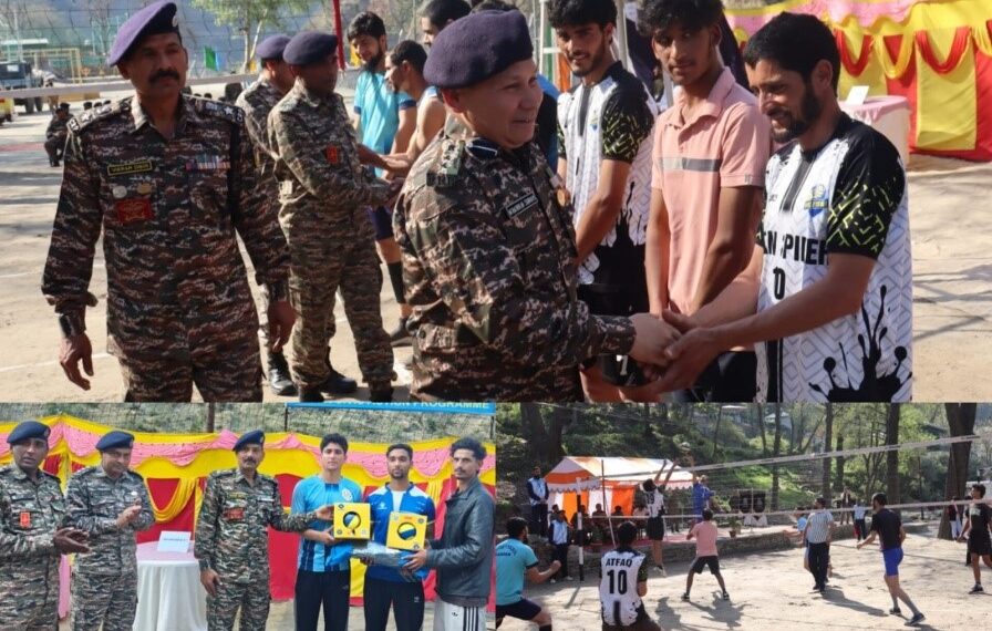 CRPF organises Volleyball Tournament at Chanderkote to mark 87th Anniversary