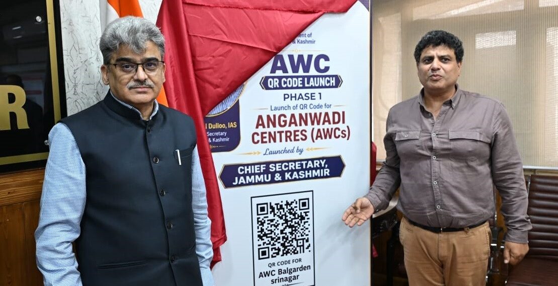 CS Launches QR Code-Based Anganwadi Centres in J&K