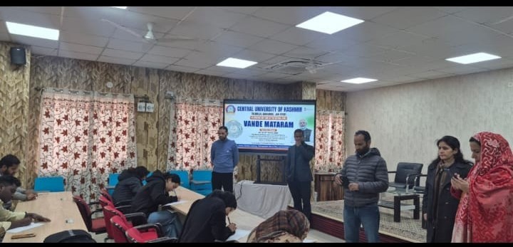 CU Kashmir begins VandeMataram week celebration with paining competition